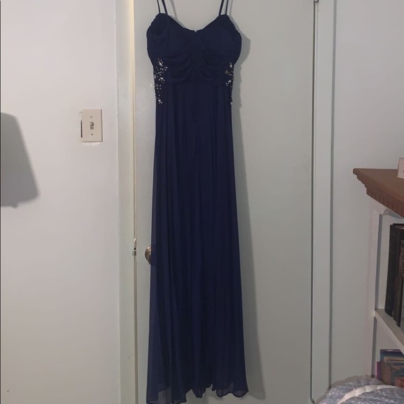 B Darlin Beaded Detail Prom Dress - Picture 3 of 4